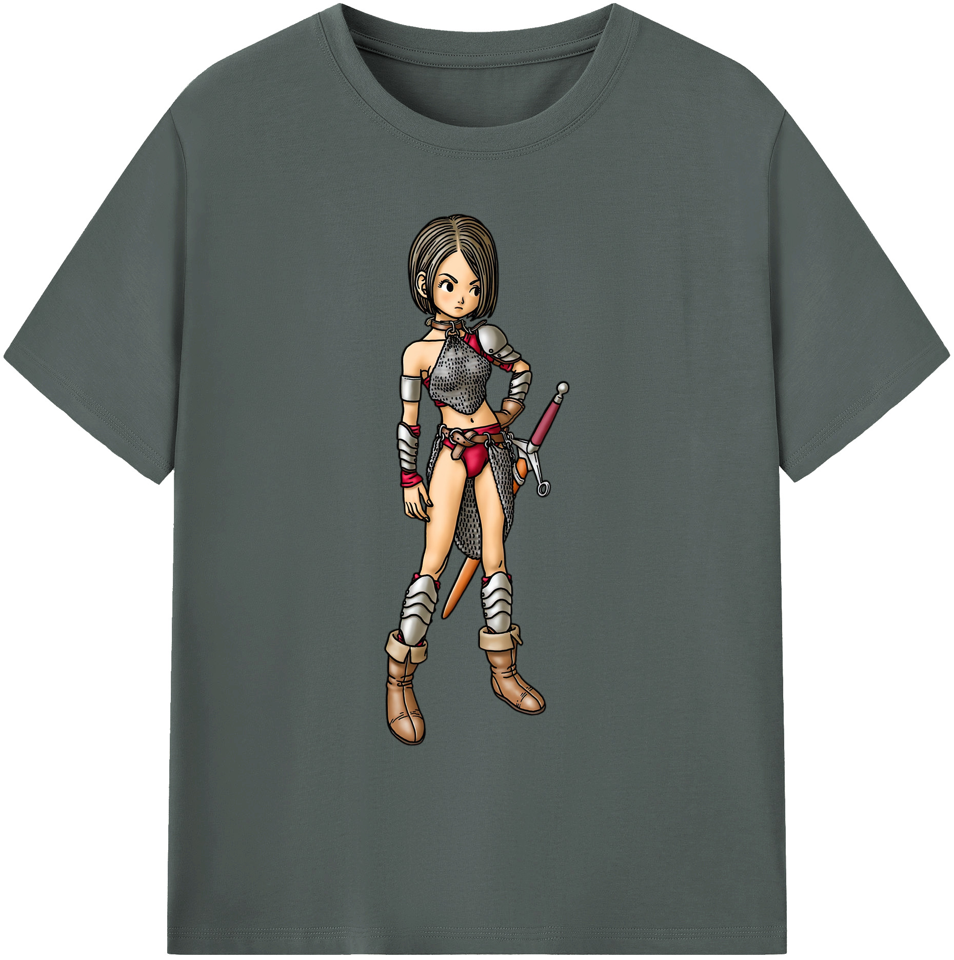 （画像用） ドラゴンクエスト Doragon Kuesuto Dragon Quest 綿100％ メンズ半袖Tシャツ｜肌触りやわらか＆通気性